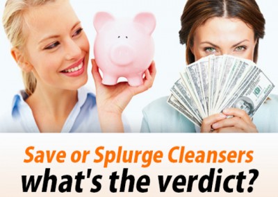 Save or Splurge?  Cleansers