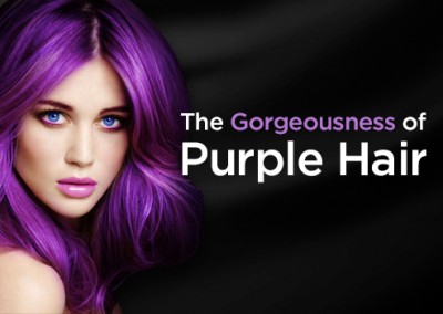The gorgeousness of purple hair!