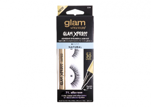 Glam by Manicare Xpress Adhesive Eyeliner and Lash Kit NATURAL