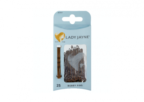 Lady Jayne Brown Bobby Pins - 25 Pk