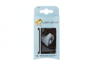Lady Jayne Brown Snagless Elastics - 18 Pack