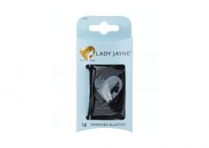Lady Jayne Black Super Hold Elastics - 18 Pack