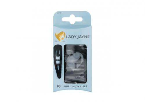 Lady Jayne Black One Touch Clips - 10 Pack