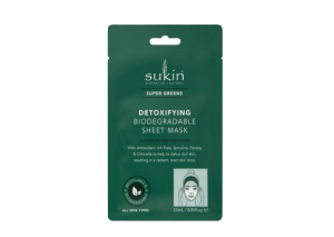 Sukin Super Greens Detoxifying Biodegradable Sheet Mask