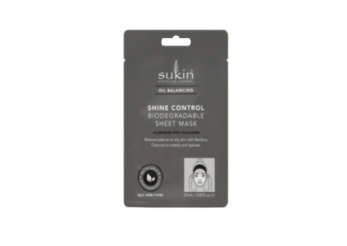 Sukin Oil Balancing Shine Control Biodegradable Sheet Mask