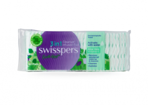 Swisspers 3-in-1 Cleanser Infused Pads