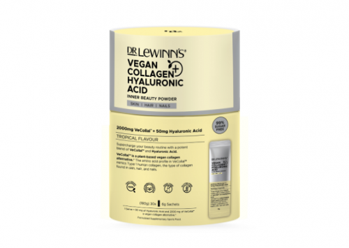 Dr. LeWinn’s Inner Beauty Vegan Collagen & Hyaluronic Acid Powder – Tropical flavour