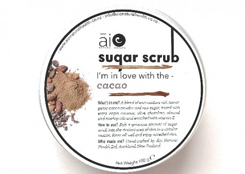 AIO Sugar Scrub in Cacao Review