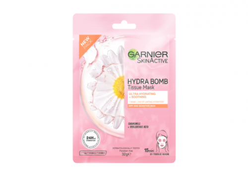 Garnier Hydra Bomb Chamomile Tissue Mask Review